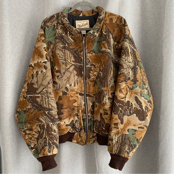 Woolrich Other - Vintage Men's Woolrich Camo Bomber Jacket 3XL